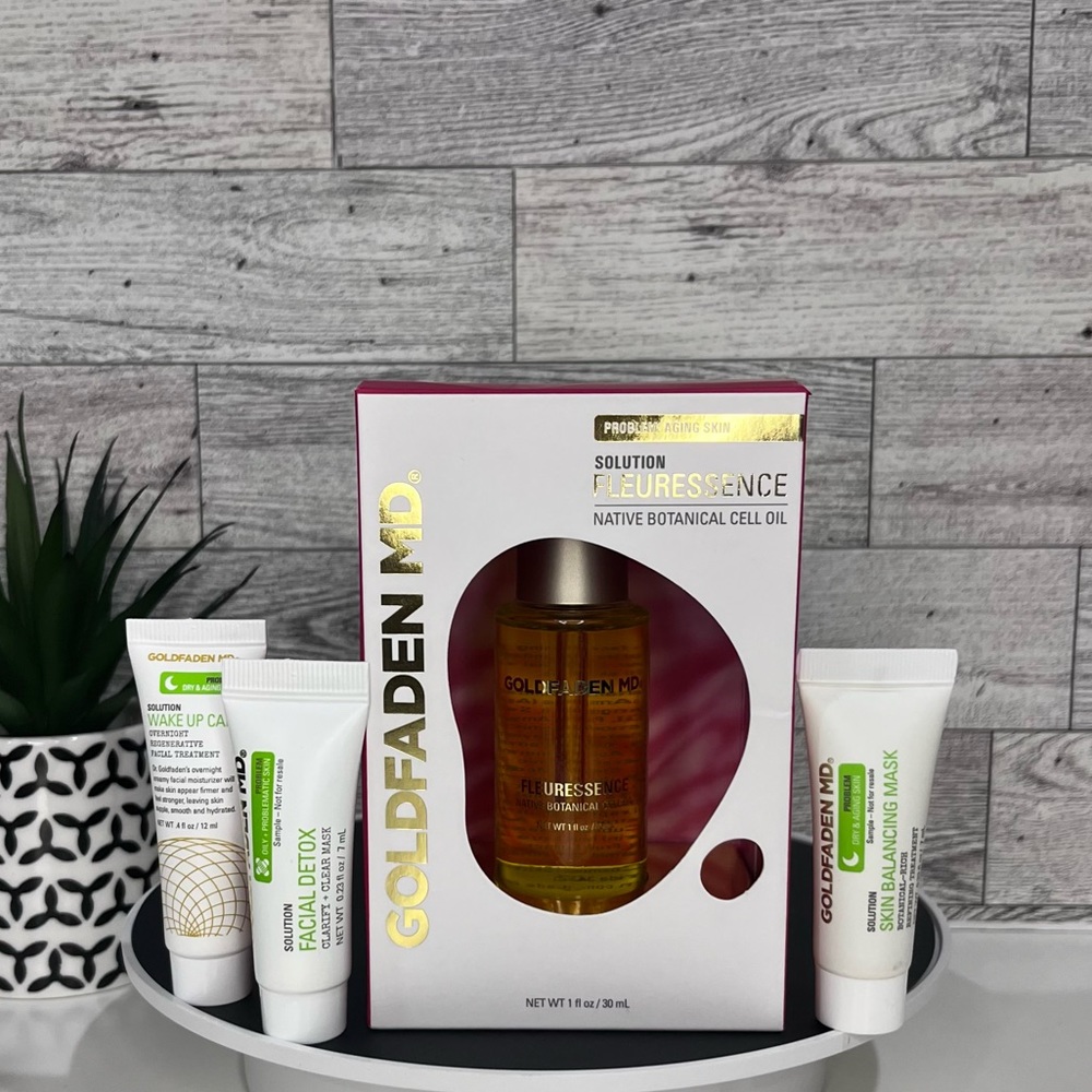 BNIB Goldfaden MD Fleuressence Native Botanical Cell Oil Full Size ➕ 3 Masks❗️